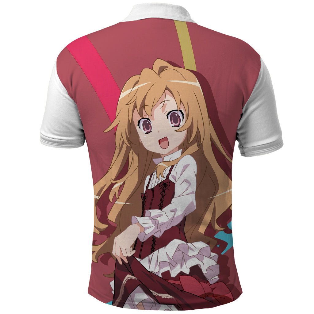 Aisaka Taiga Polo Shirt Toradora TS04 - The Mazicc - Adult - S - Red/White