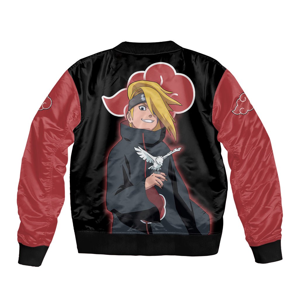 Akatsuki Deidara Bomber Jacket Naruto TS04 - The Mazicc - Unisex - S - Black/Red