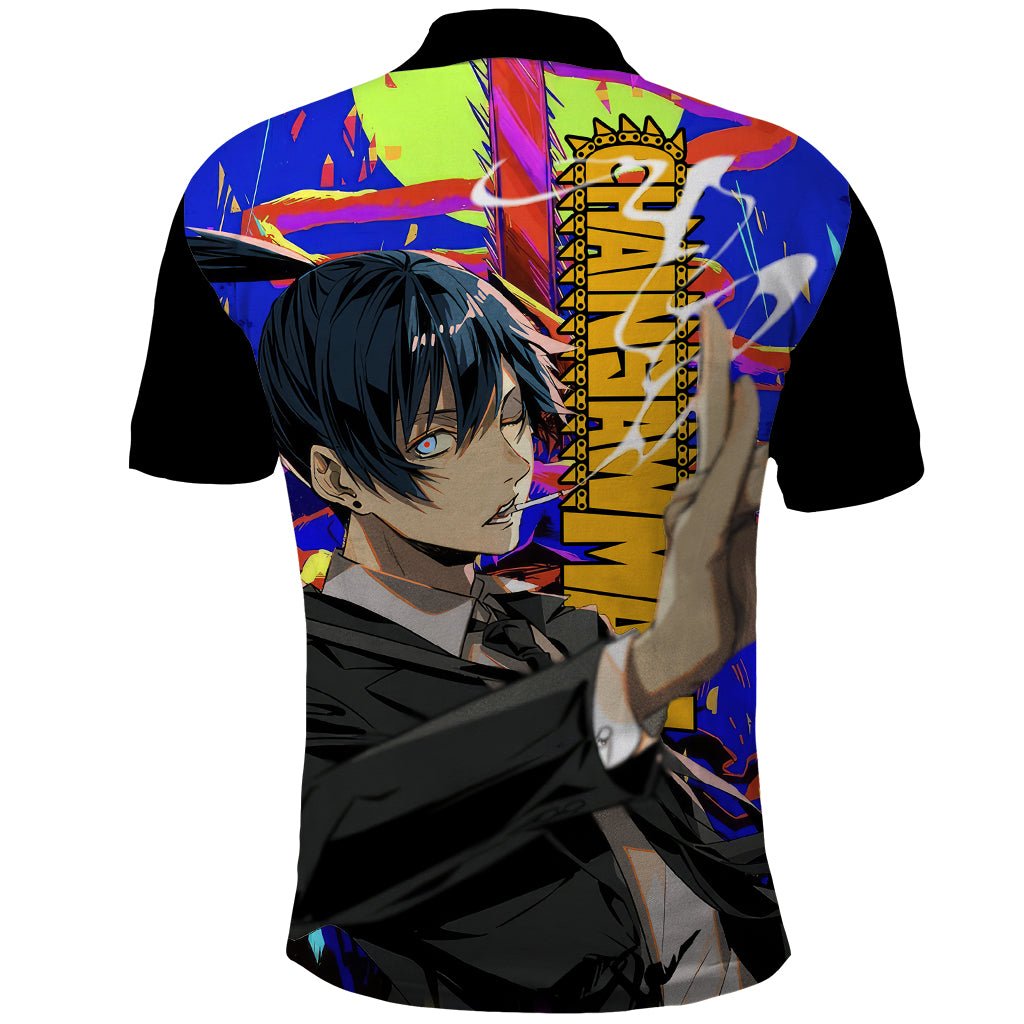 Aki Hayakawa Polo Shirt Chainsaw Man TS04 - The Mazicc - Adult - S - Black