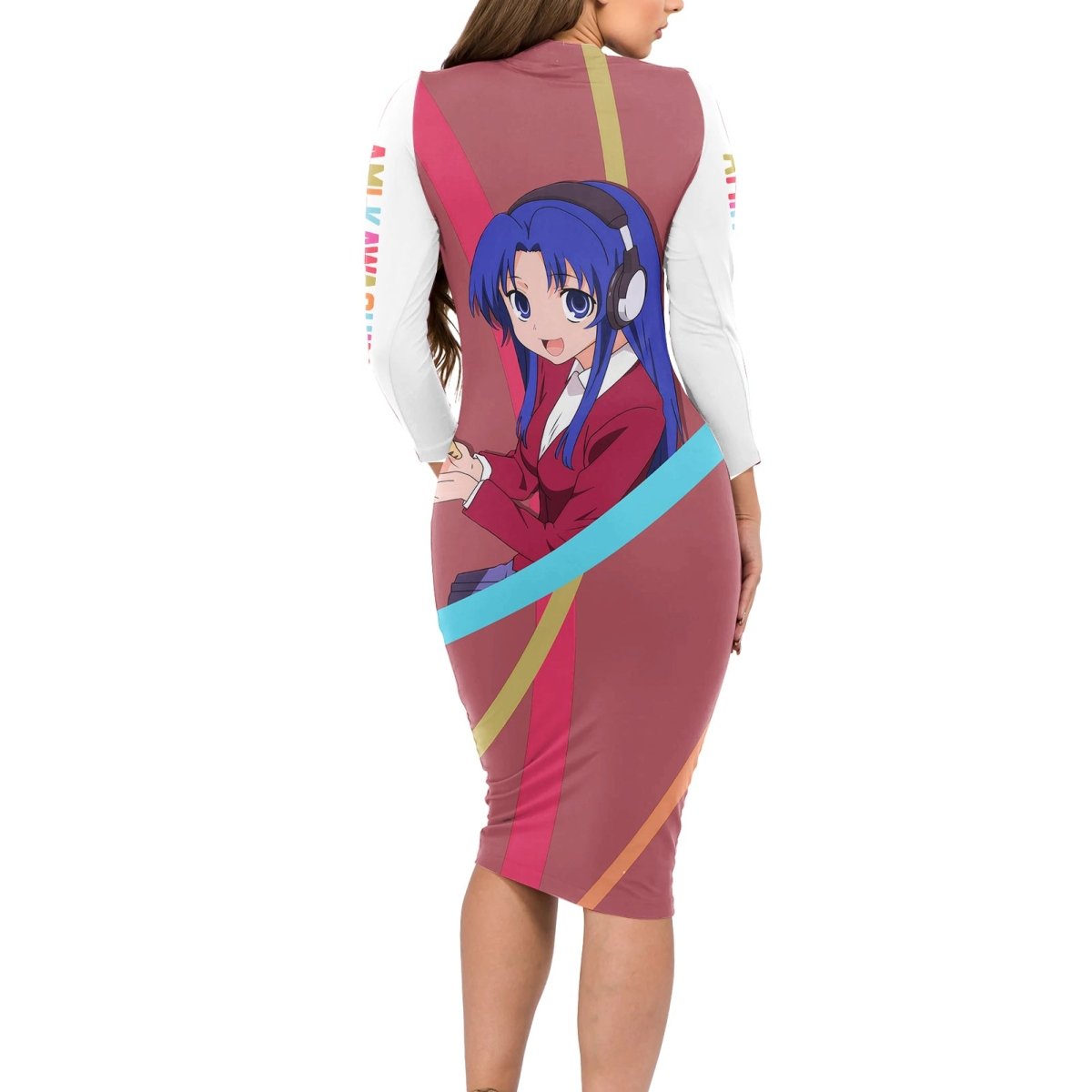 Ami Kawashima Long Sleeve Bodycon Dress Toradora TS04 - The Mazicc - Long Dress - S - Multicolor