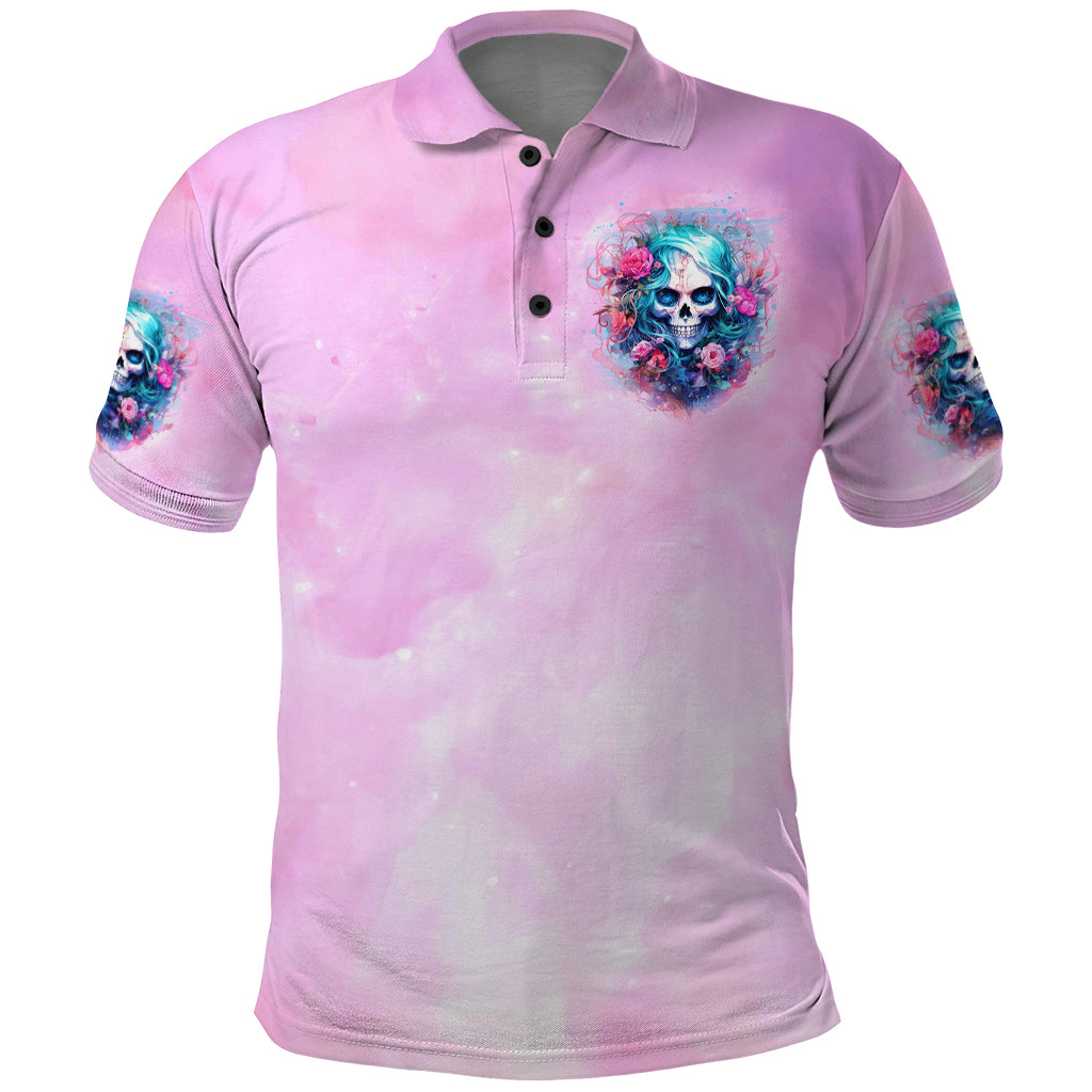 Rose Skull Polo Shirt Bullshit So The Bitch In Me Come Out To Play