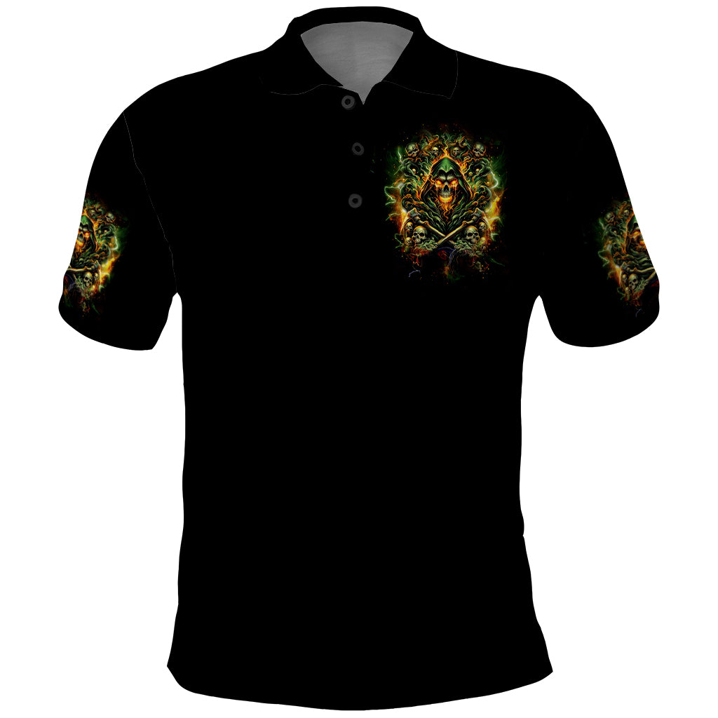 Rose Skull Polo Shirt Don't Try Figure Me out