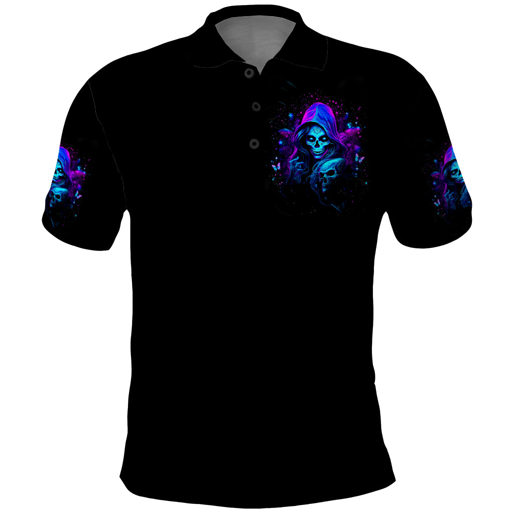 Witch Skull Polo Shirt The Good Girl In Me Got Tired Of The Bullshit