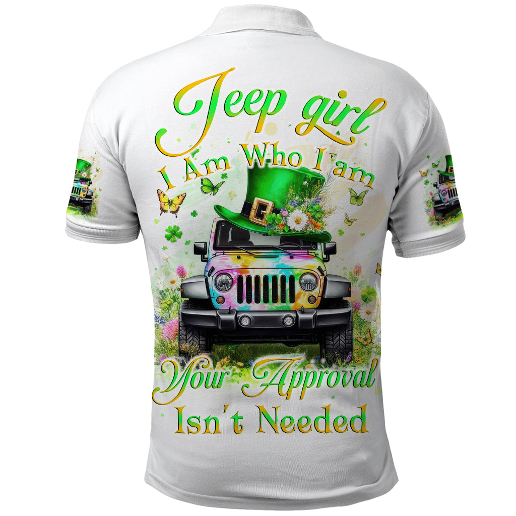 Irish Jeep Polo Shirt Jeep Girl Iam Who Iam Your Approval Isn't Needed