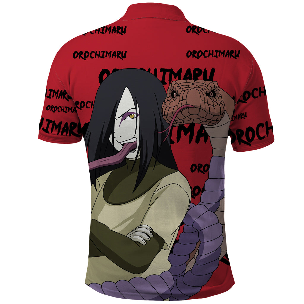 Orochimaru Anime Style Manga Polo Shirt