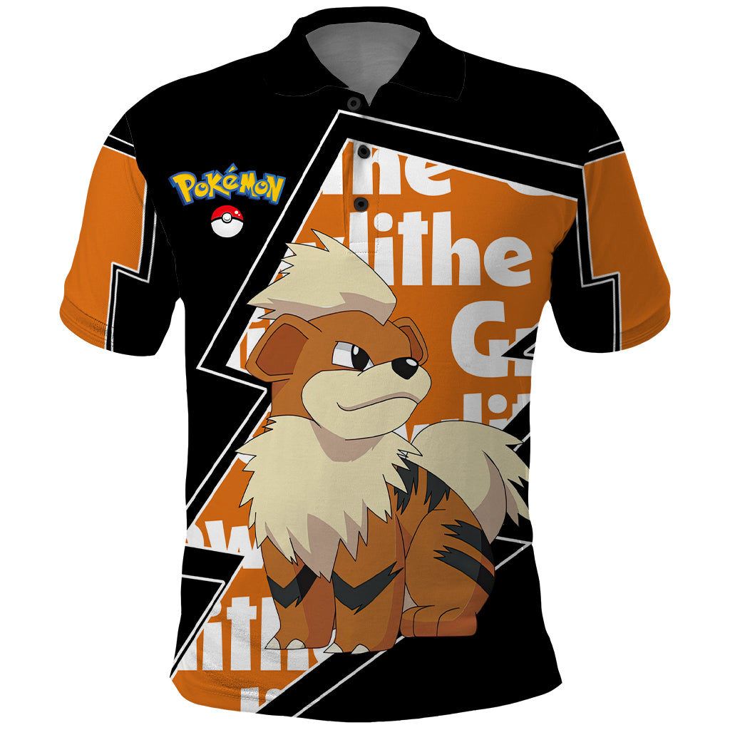 Growlithe Anime Lighting Style Polo Shirt