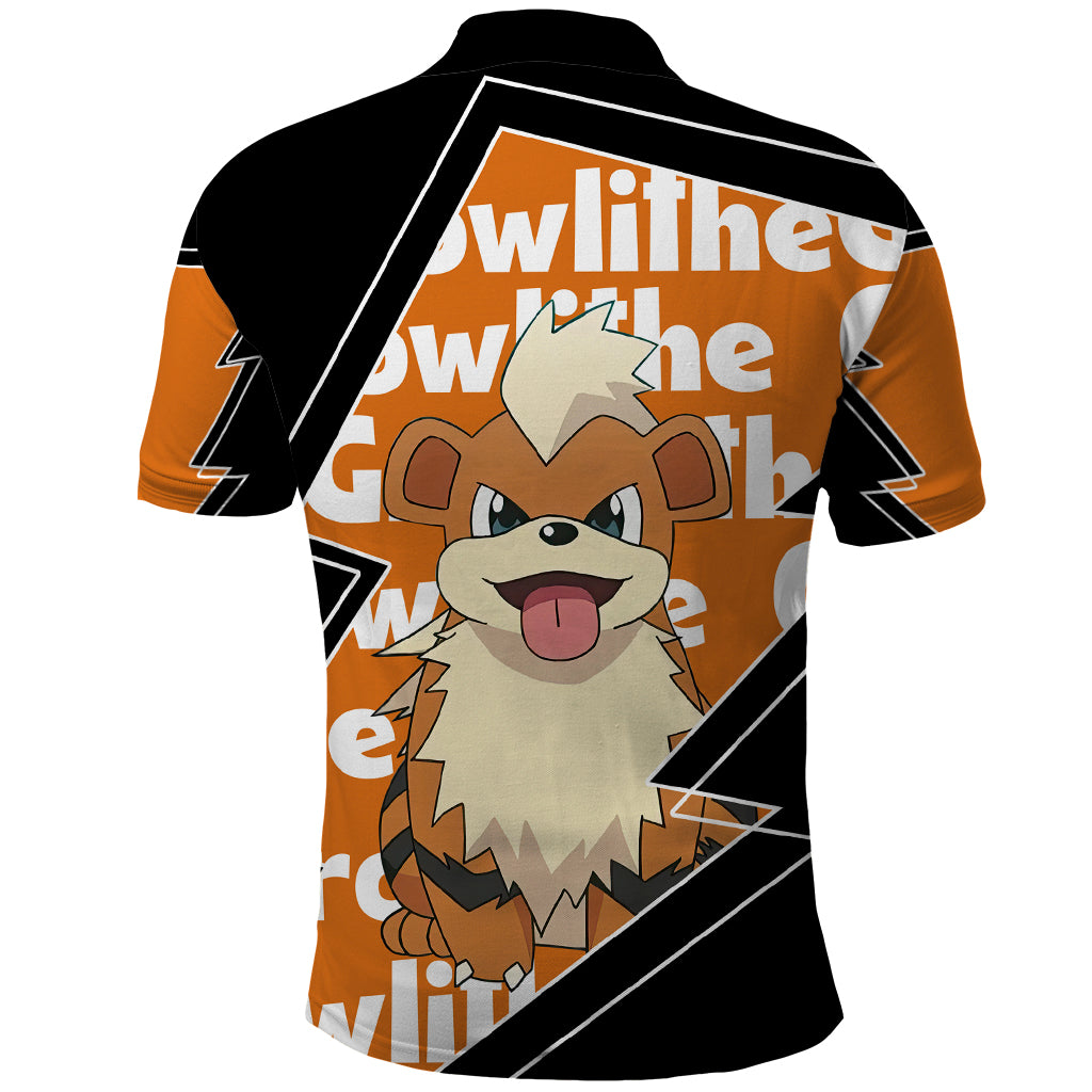 Growlithe Anime Lighting Style Polo Shirt