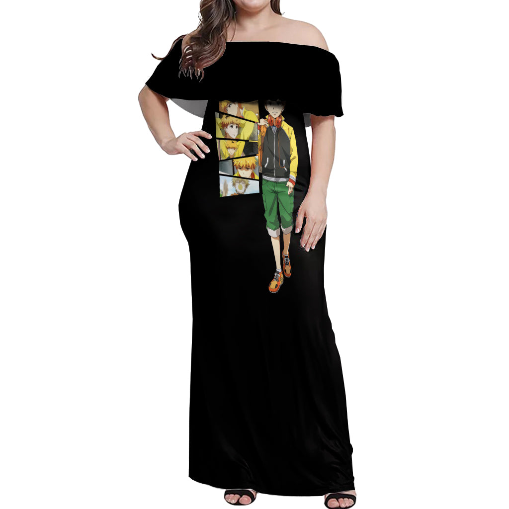Hideyoshi Nagachika Off Shoulder Maxi Dress Ken Kaneki