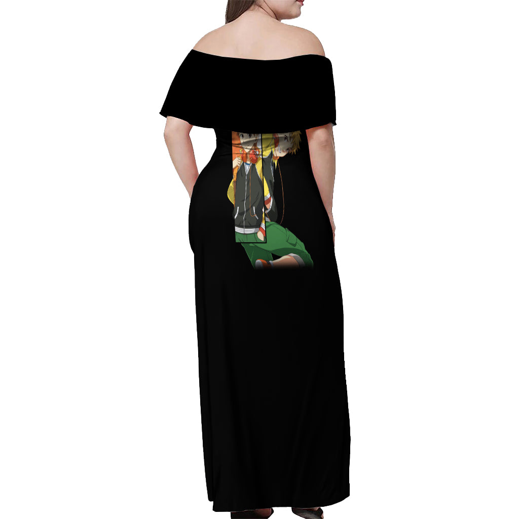 Hideyoshi Nagachika Off Shoulder Maxi Dress Ken Kaneki