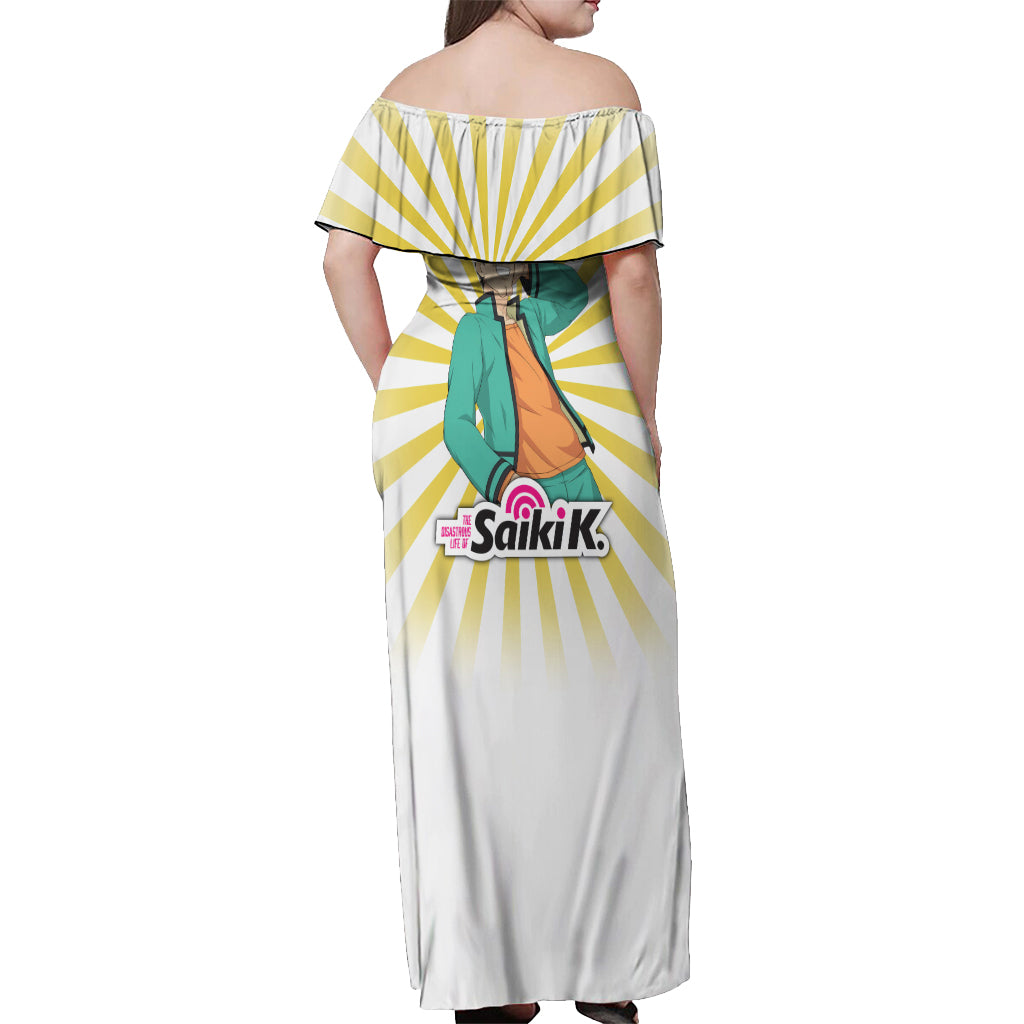 Saiki K Riki Nendou Off Shoulder Maxi Dress The Disastrous Life of Saiki K
