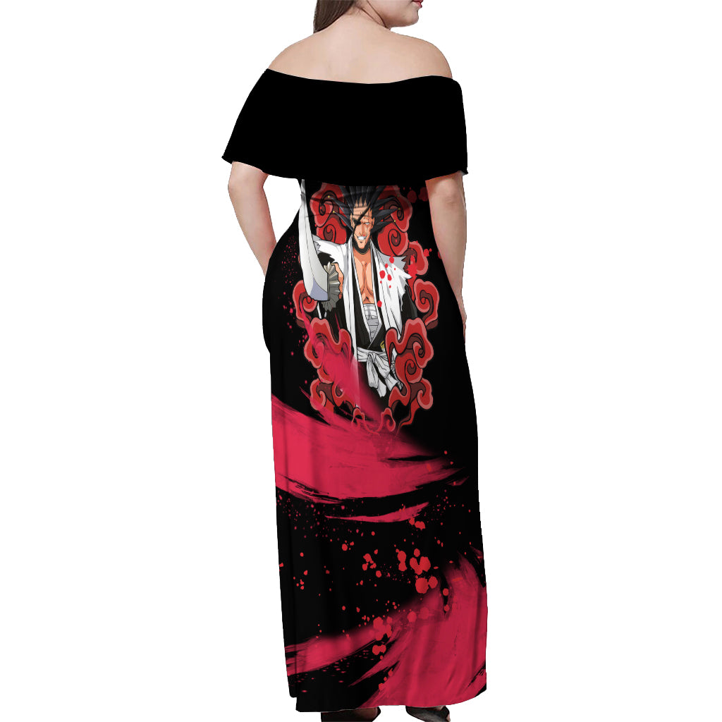 Kenpachi Zaraki Off Shoulder Maxi Dress Bleach