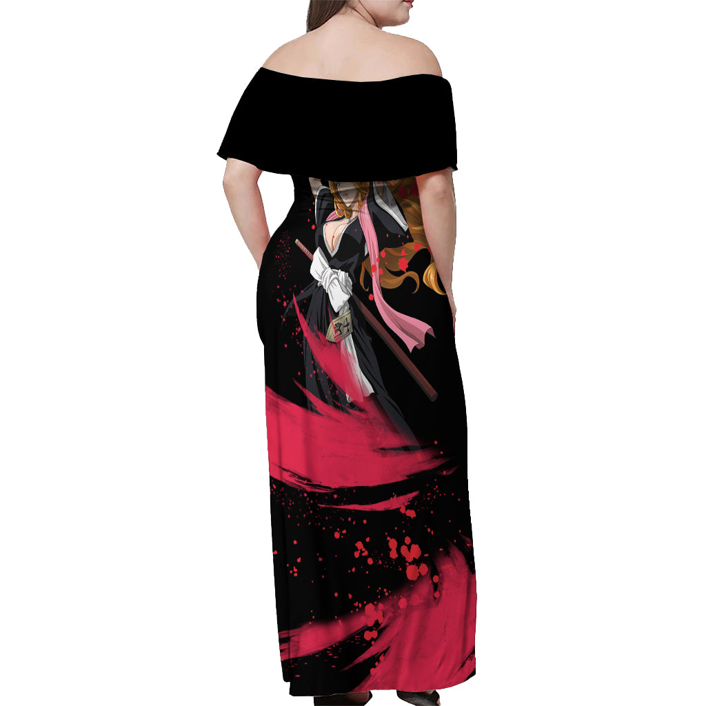 Rangiku Matsumoto Off Shoulder Maxi Dress Bleach