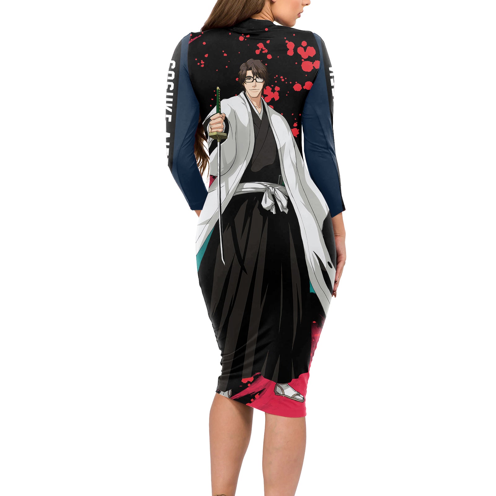 Sosuke Aizen Long Sleeve Bodycon Dress Bleach