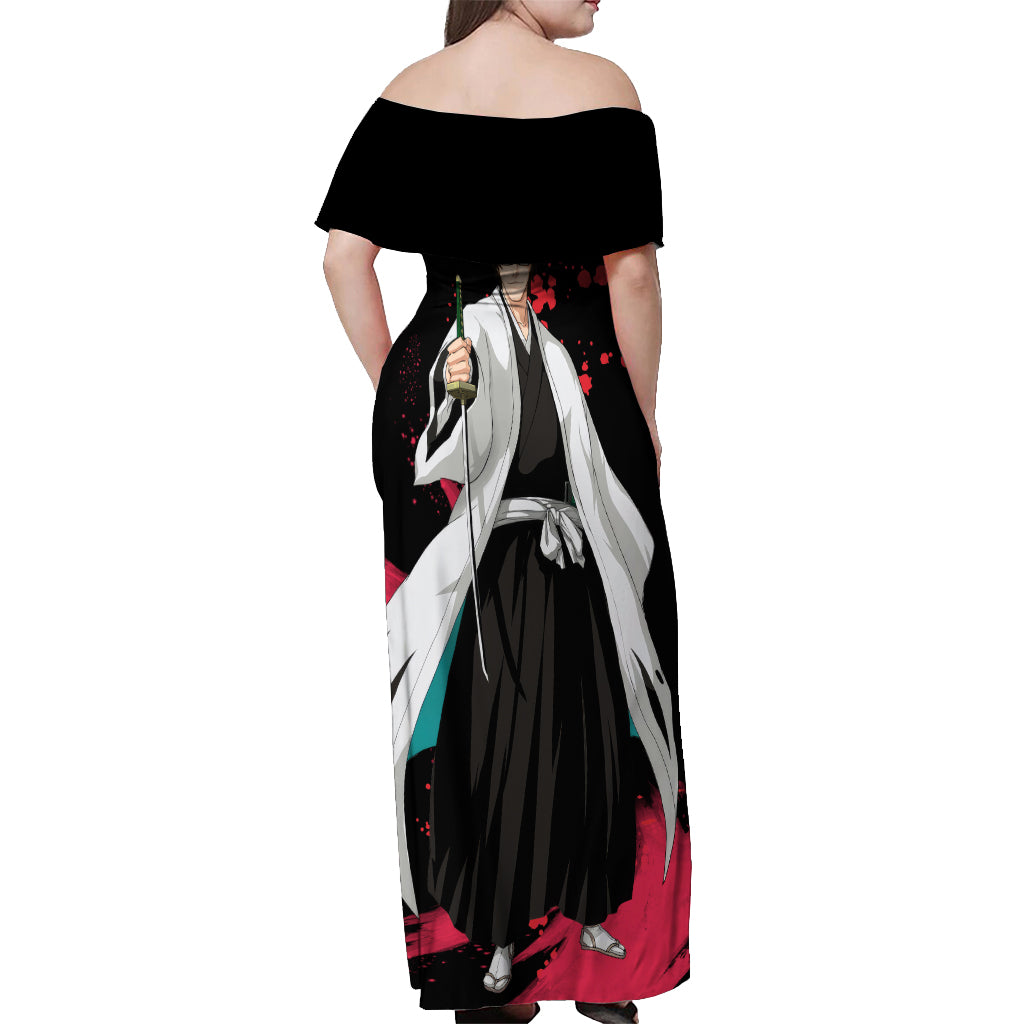 Sosuke Aizen Off Shoulder Maxi Dress Bleach