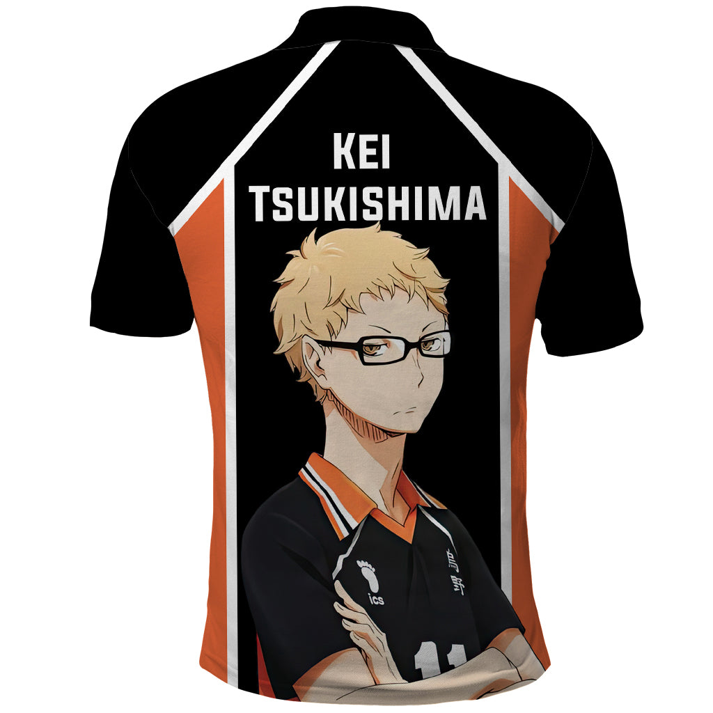 Kei Tsukishima Karasuno Polo Shirt