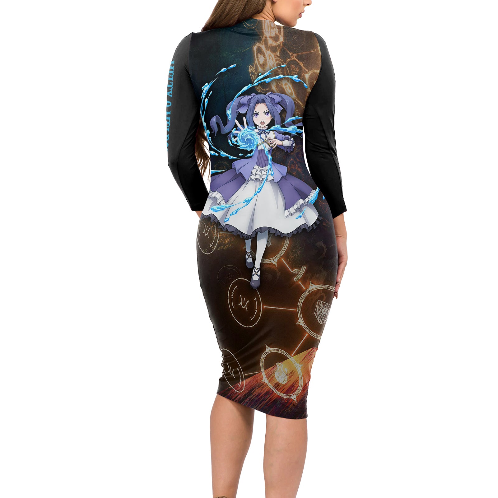 Melty Q Melromarc Rising Of The Shield Hero Long Sleeve Bodycon Dress Anime Style