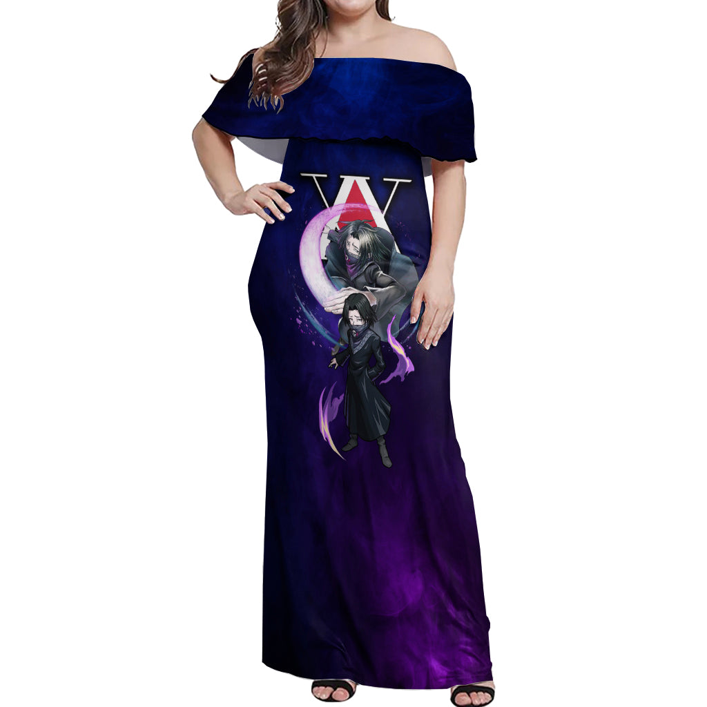 Feitan Portor - Hunter X Hunter Off Shoulder Maxi Dress Anime Style