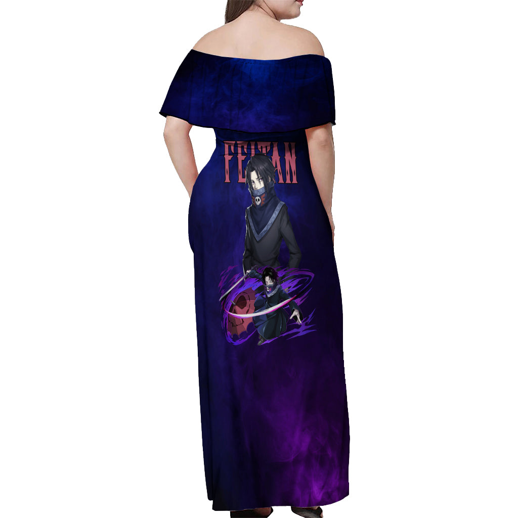 Feitan Portor - Hunter X Hunter Off Shoulder Maxi Dress Anime Style