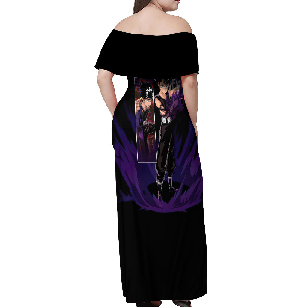 Hiei Off Shoulder Maxi Dress YuYu Hakusho