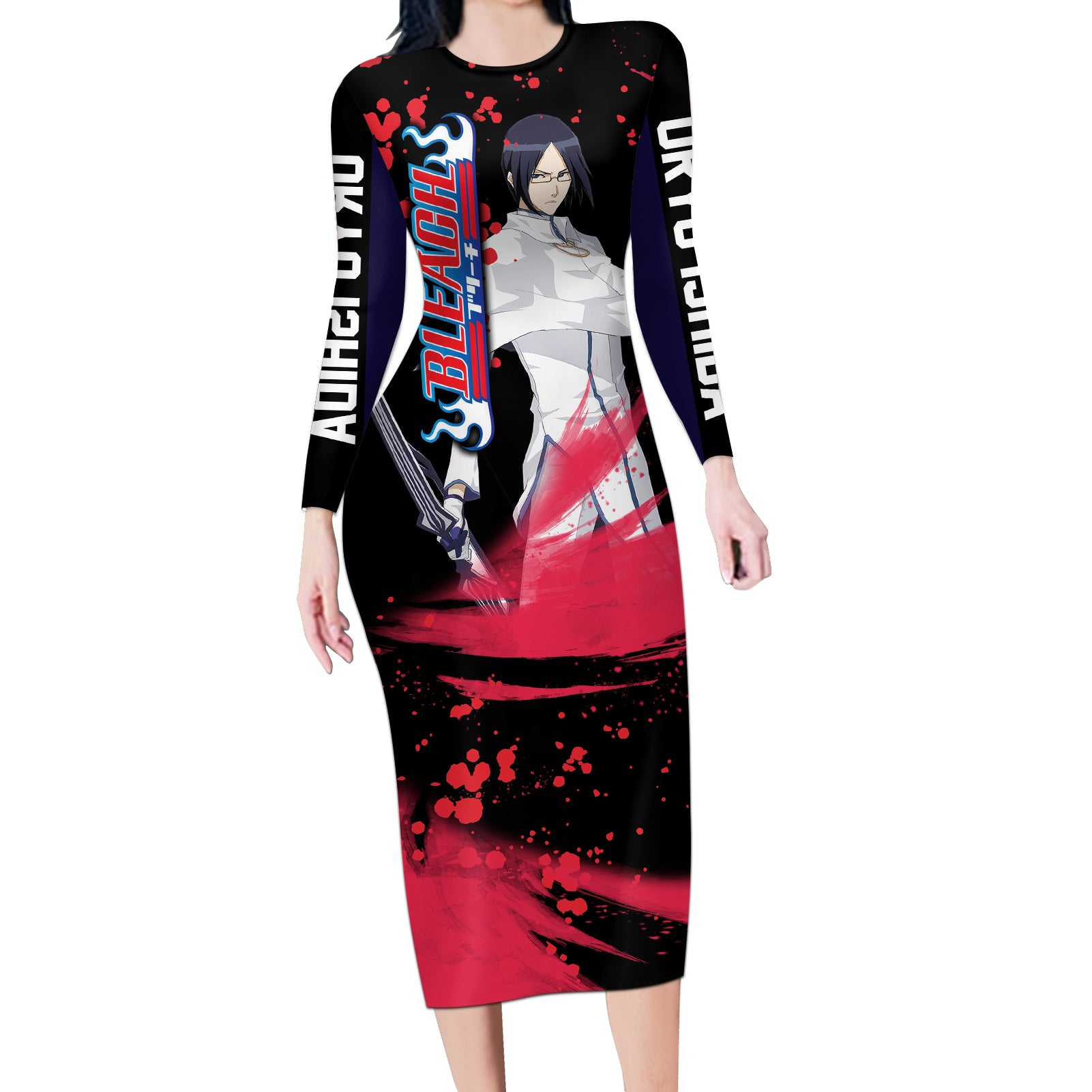 Uryu Ishida Long Sleeve Bodycon Dress Bleach