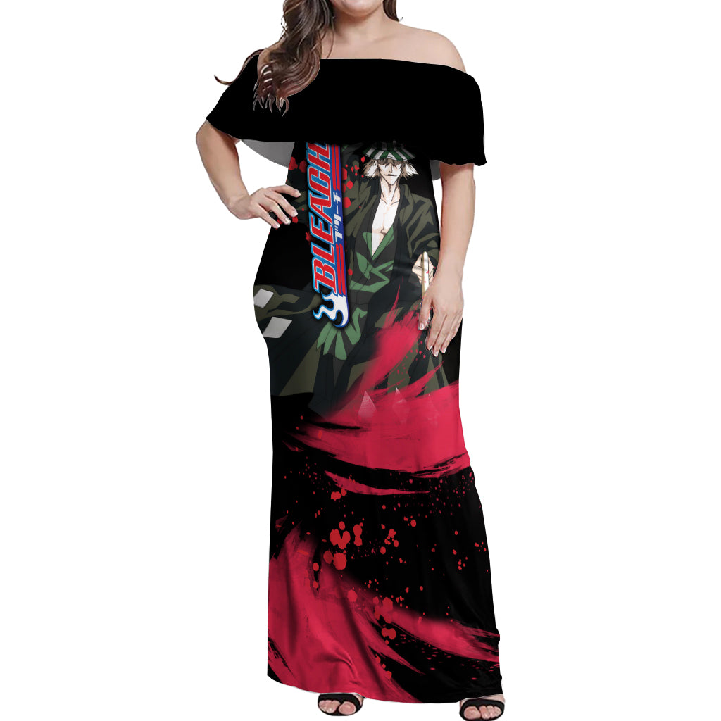 Kisuke Urahara Off Shoulder Maxi Dress Bleach
