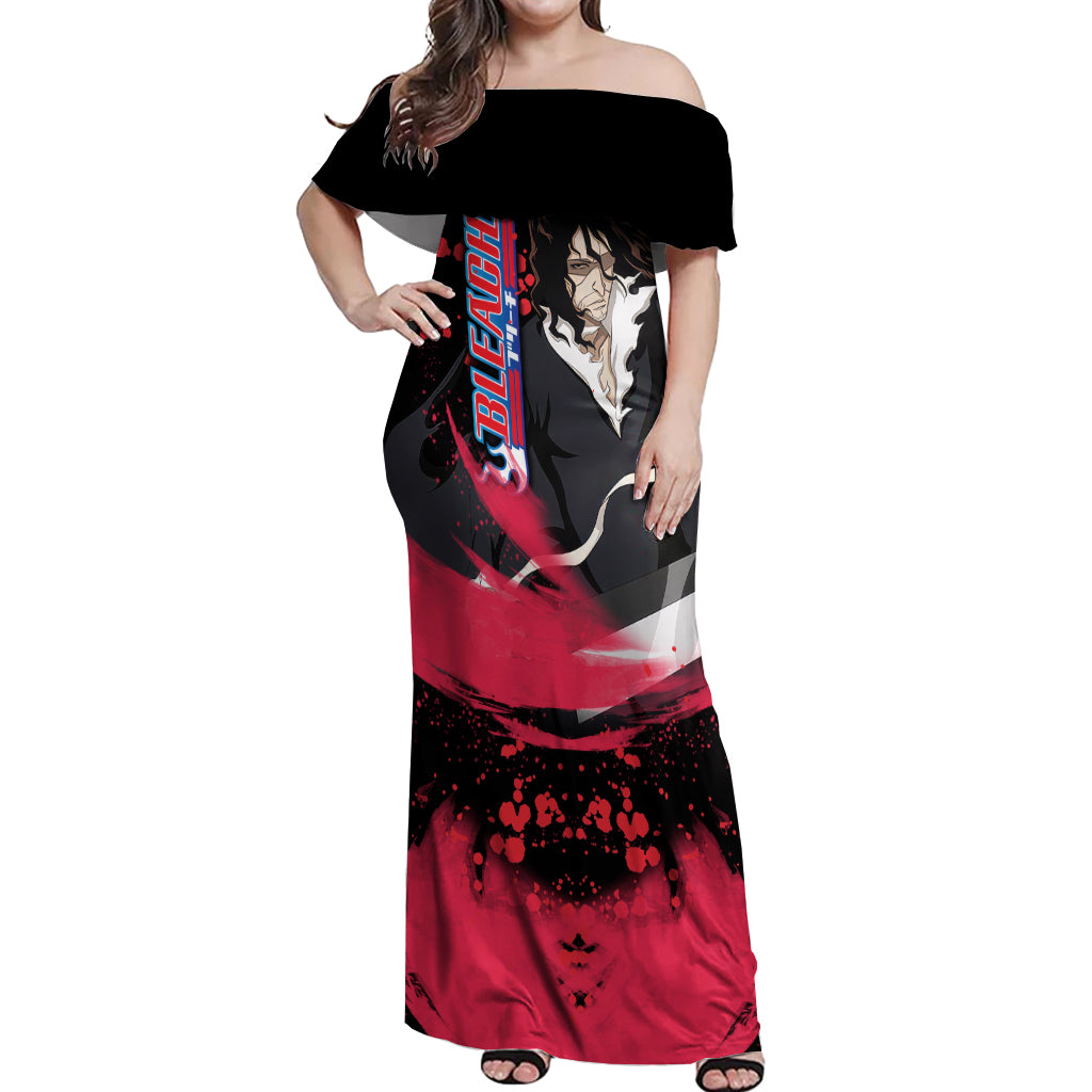 Zangetsu Off Shoulder Maxi Dress Bleach