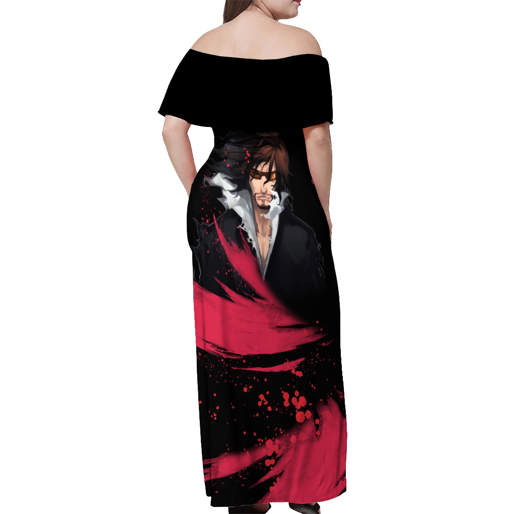 Zangetsu Off Shoulder Maxi Dress Bleach