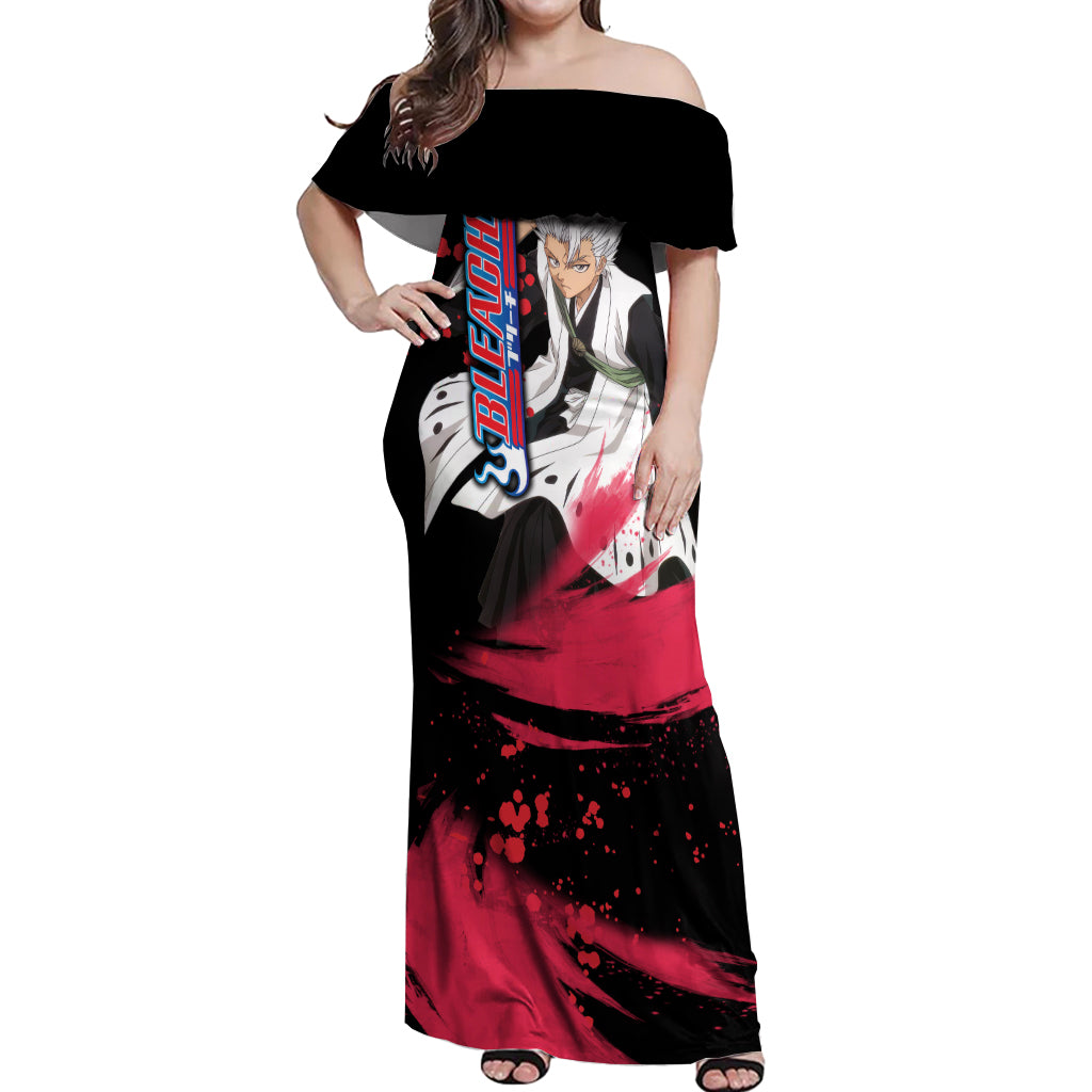 Toshiro Hitsugaya Off Shoulder Maxi Dress Bleach