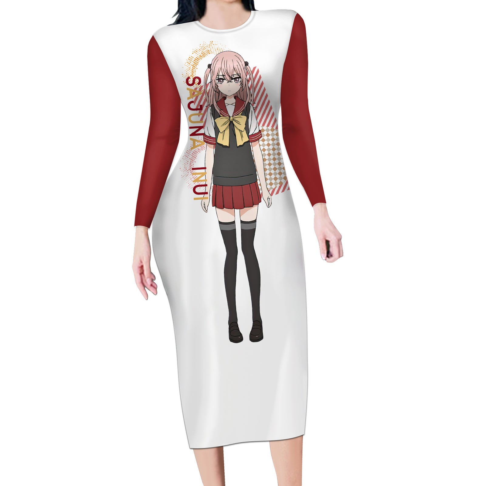 Sajuna Inui Long Sleeve Bodycon Dress Mashiroiro Symphony