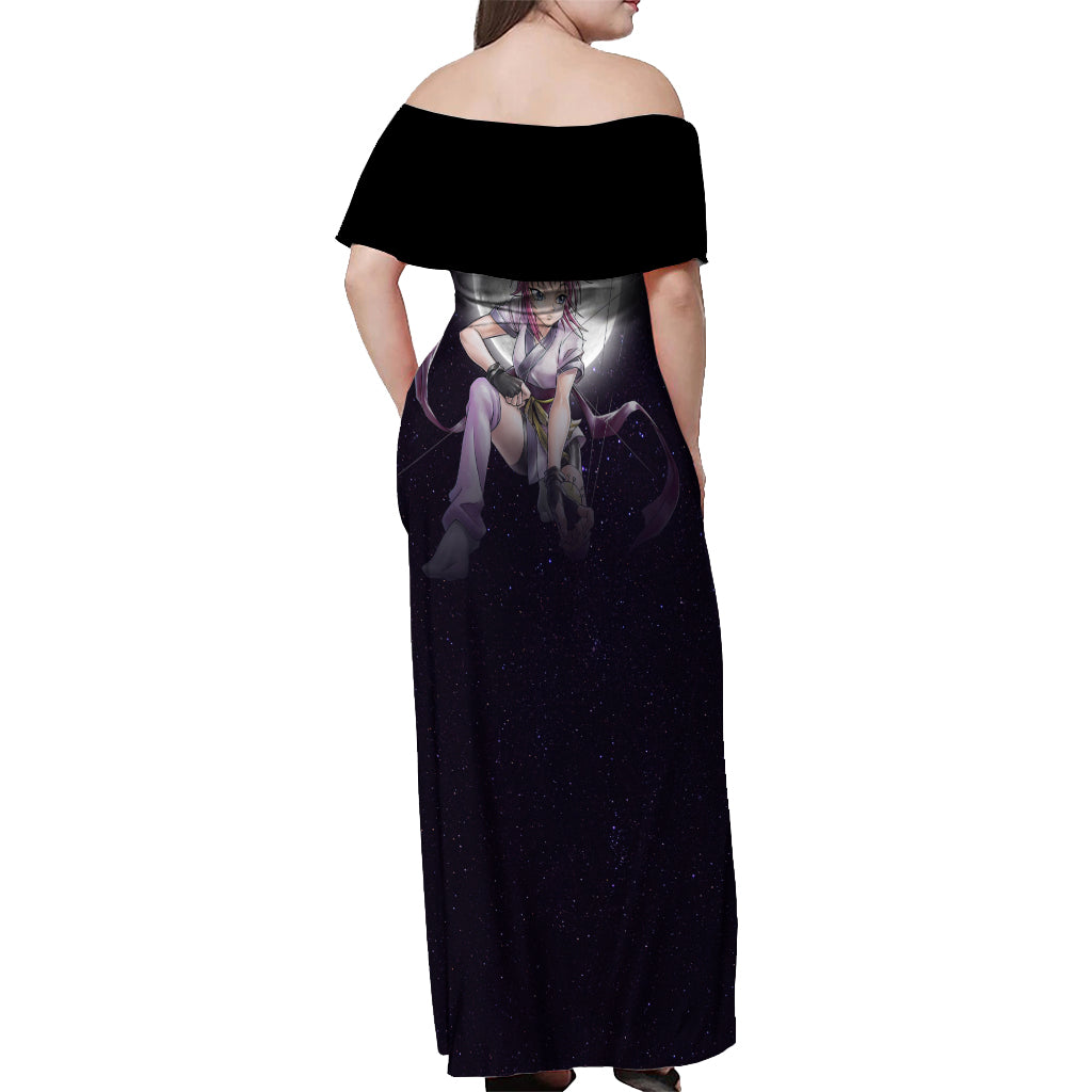 Machi Komacine Off Shoulder Maxi Dress Phantom Troupe