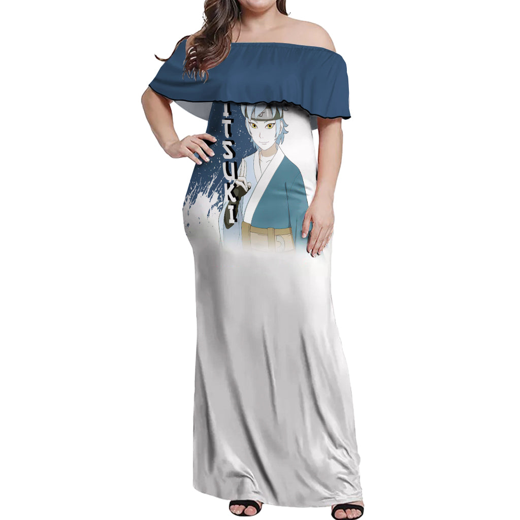 Mitsuki Off Shoulder Maxi Dress Boruto