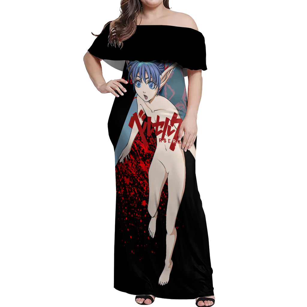Puck Off Shoulder Maxi Dress Berserk