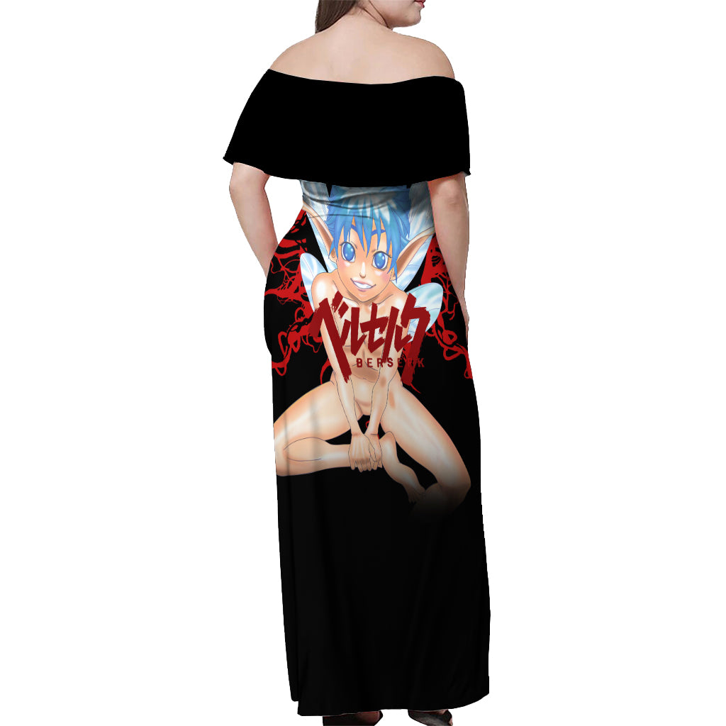 Puck Off Shoulder Maxi Dress Berserk