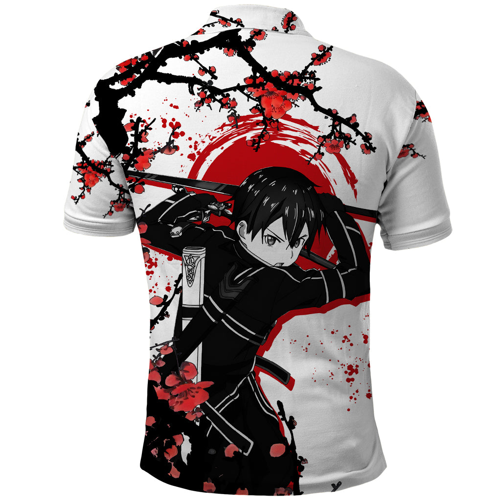 Kirito Polo Shirt Sword Art Online Anime Japan Style