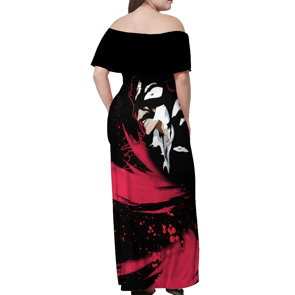 Yhwach Off Shoulder Maxi Dress Bleach