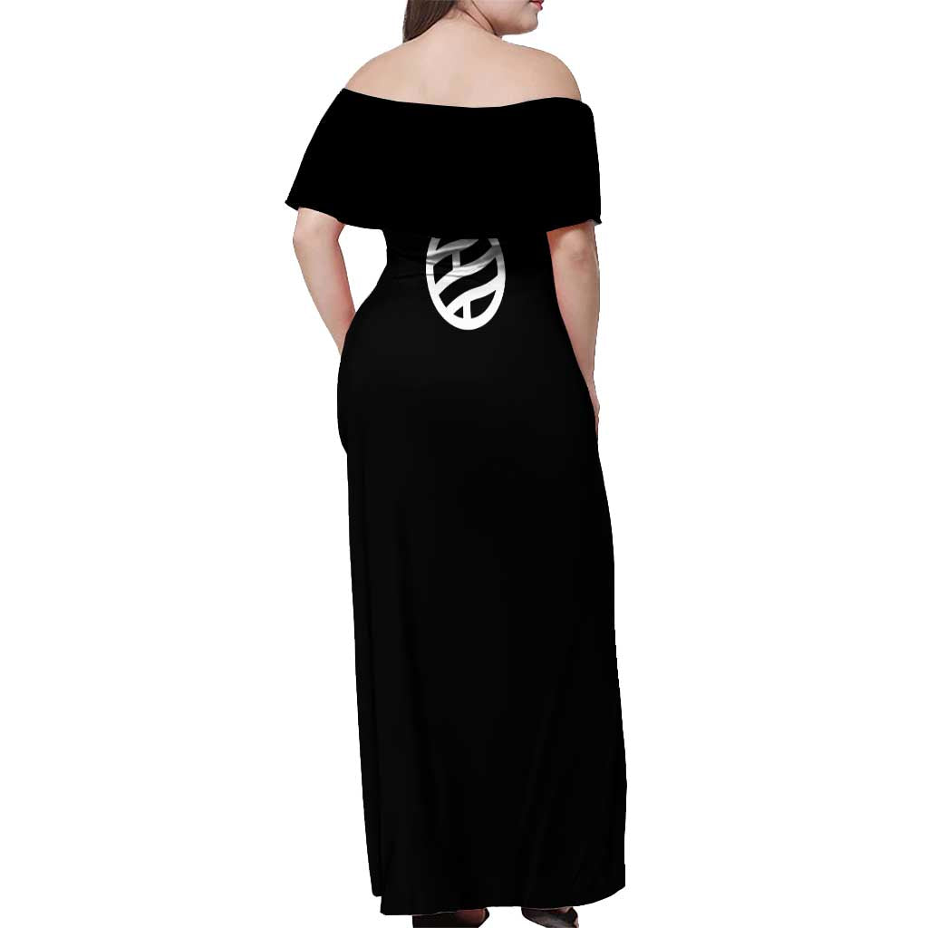 Shikamaru Nara - Naruto Off Shoulder Maxi Dress Anime Mix Manga Style