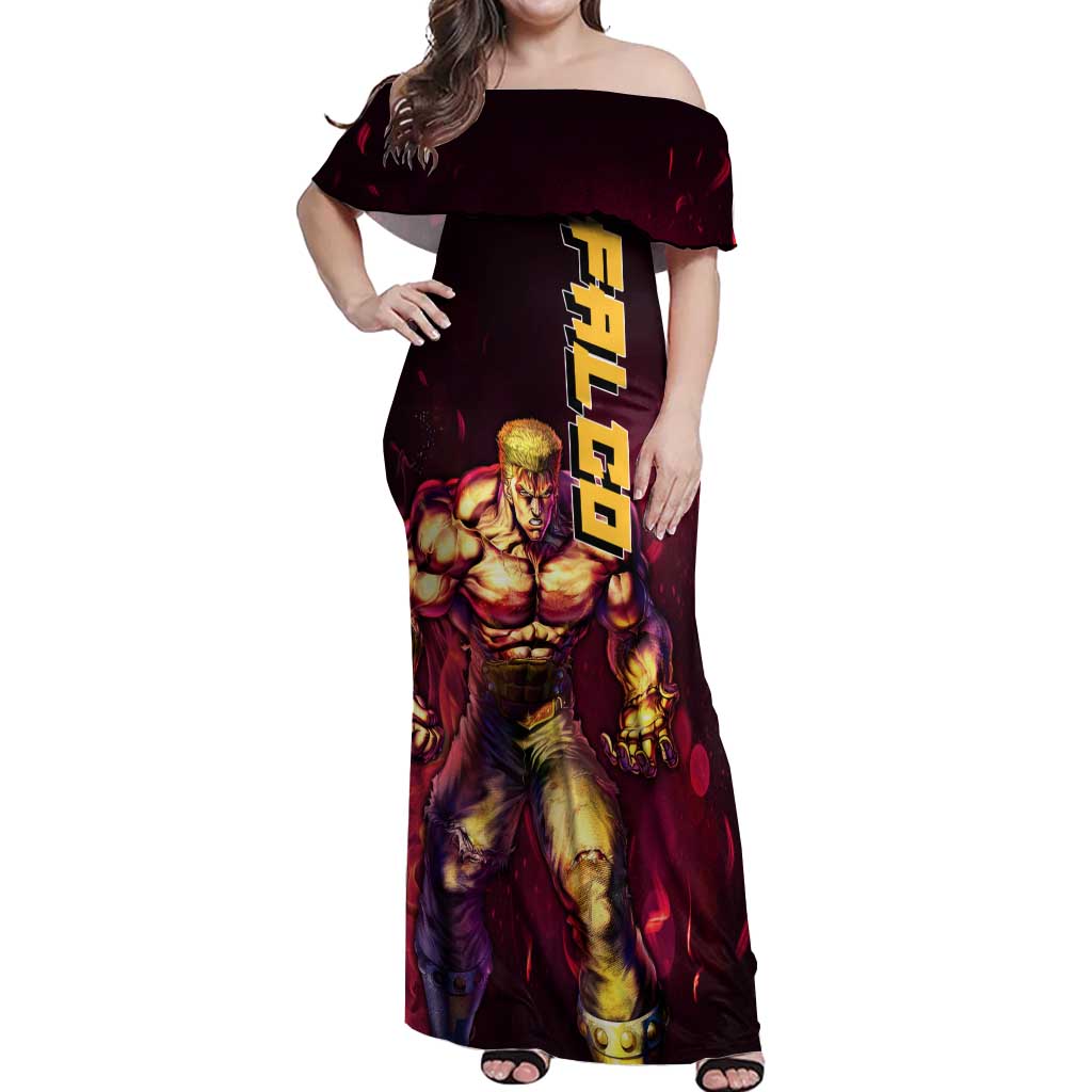 Falco - Fist Of The North Star Off Shoulder Maxi Dress Anime Mix Manga Style