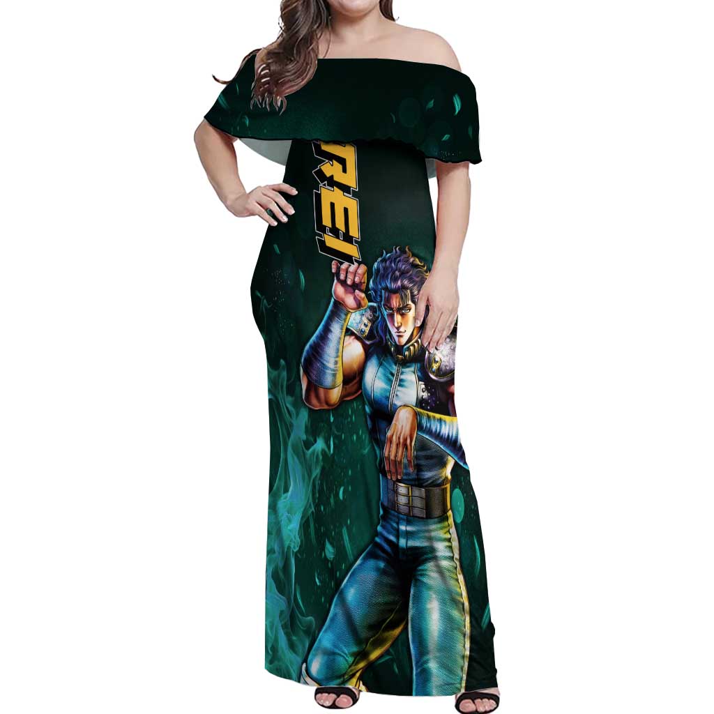 Rei - Fist Of The North Star Off Shoulder Maxi Dress Anime Mix Manga Style