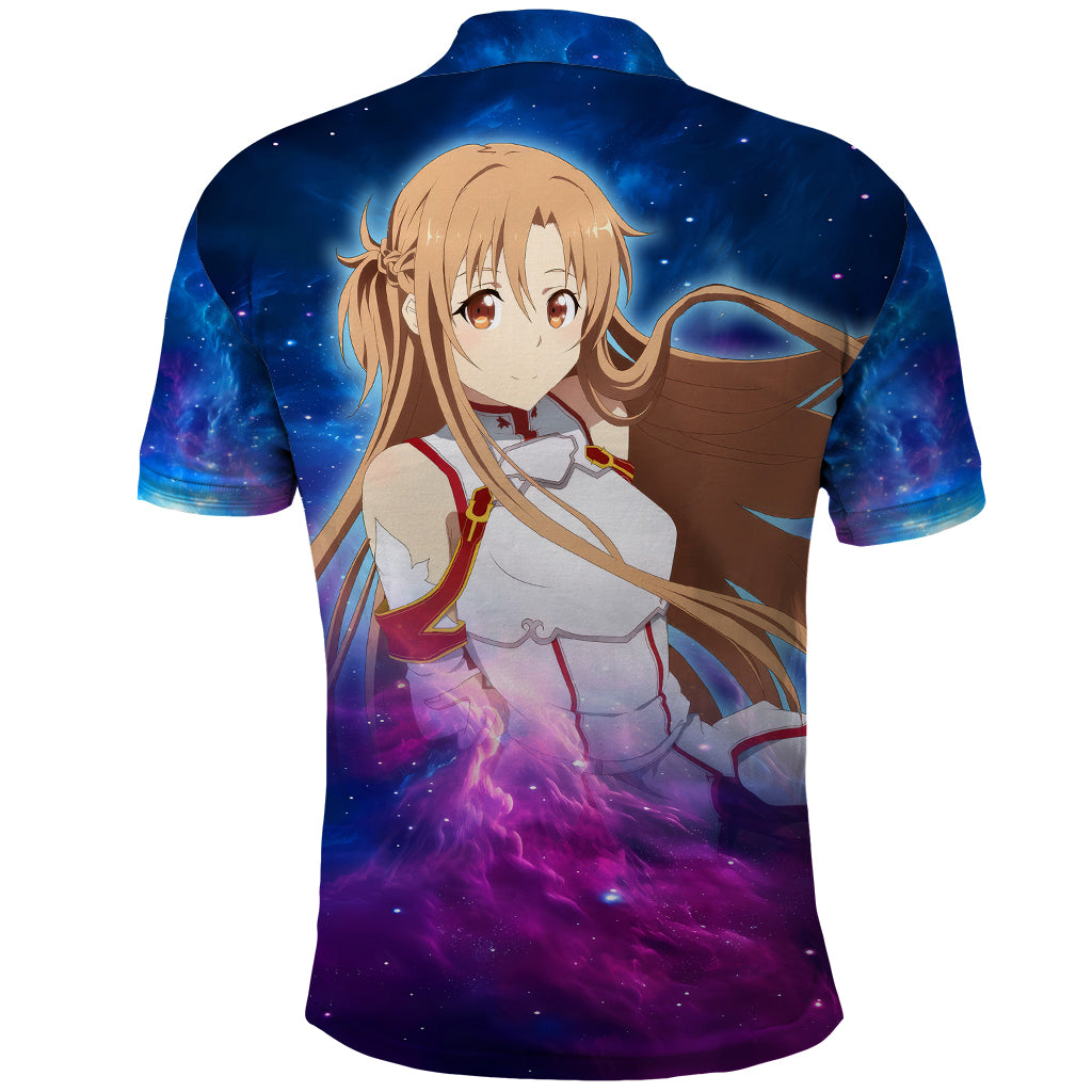 Asuna Polo Shirt Sword Art Galaxy Style