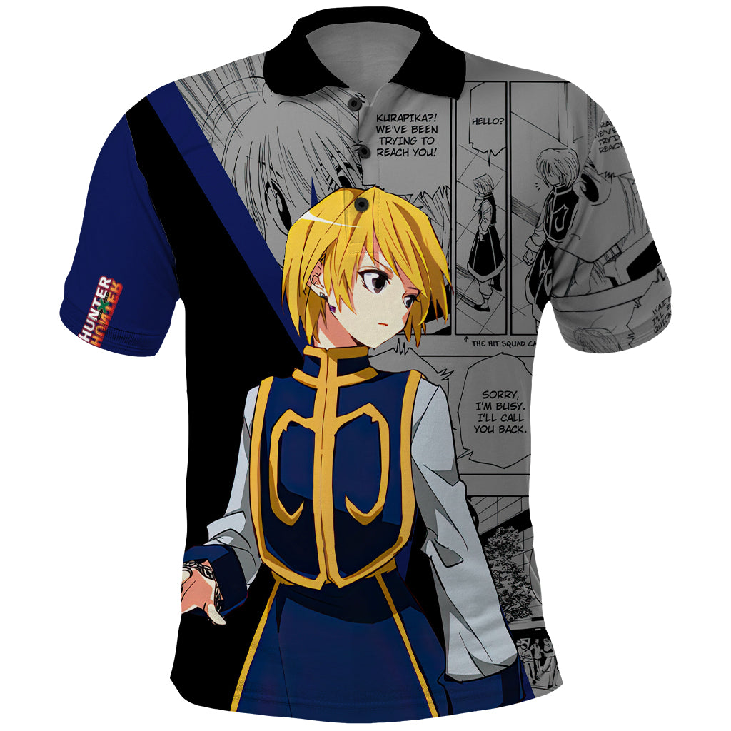 Kurapika Polo Shirt Manga Style