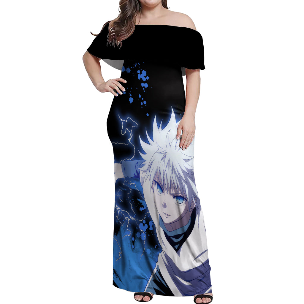 Killua Zoldyck Off Shoulder Maxi Dress Hunter X Hunter