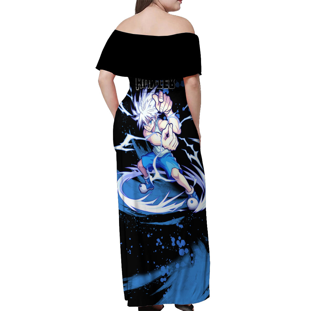 Killua Zoldyck Off Shoulder Maxi Dress Hunter X Hunter