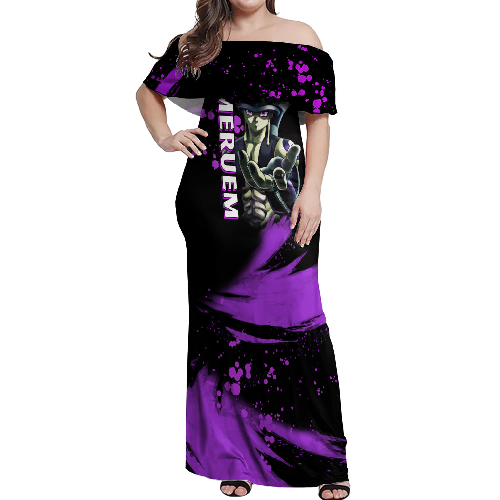 Meruem Off Shoulder Maxi Dress Hunter X Hunter