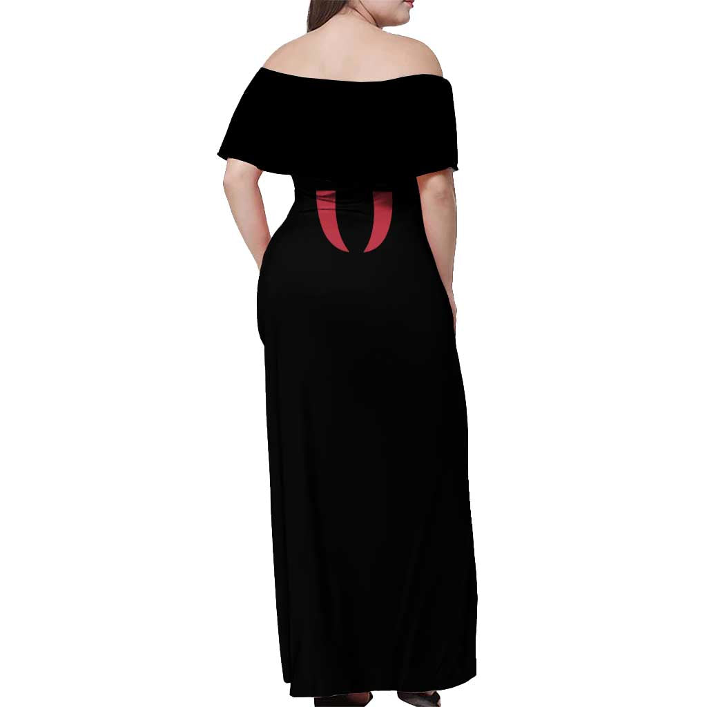 Kiba Inuzuka - Naruto Off Shoulder Maxi Dress Anime Mix Manga Style