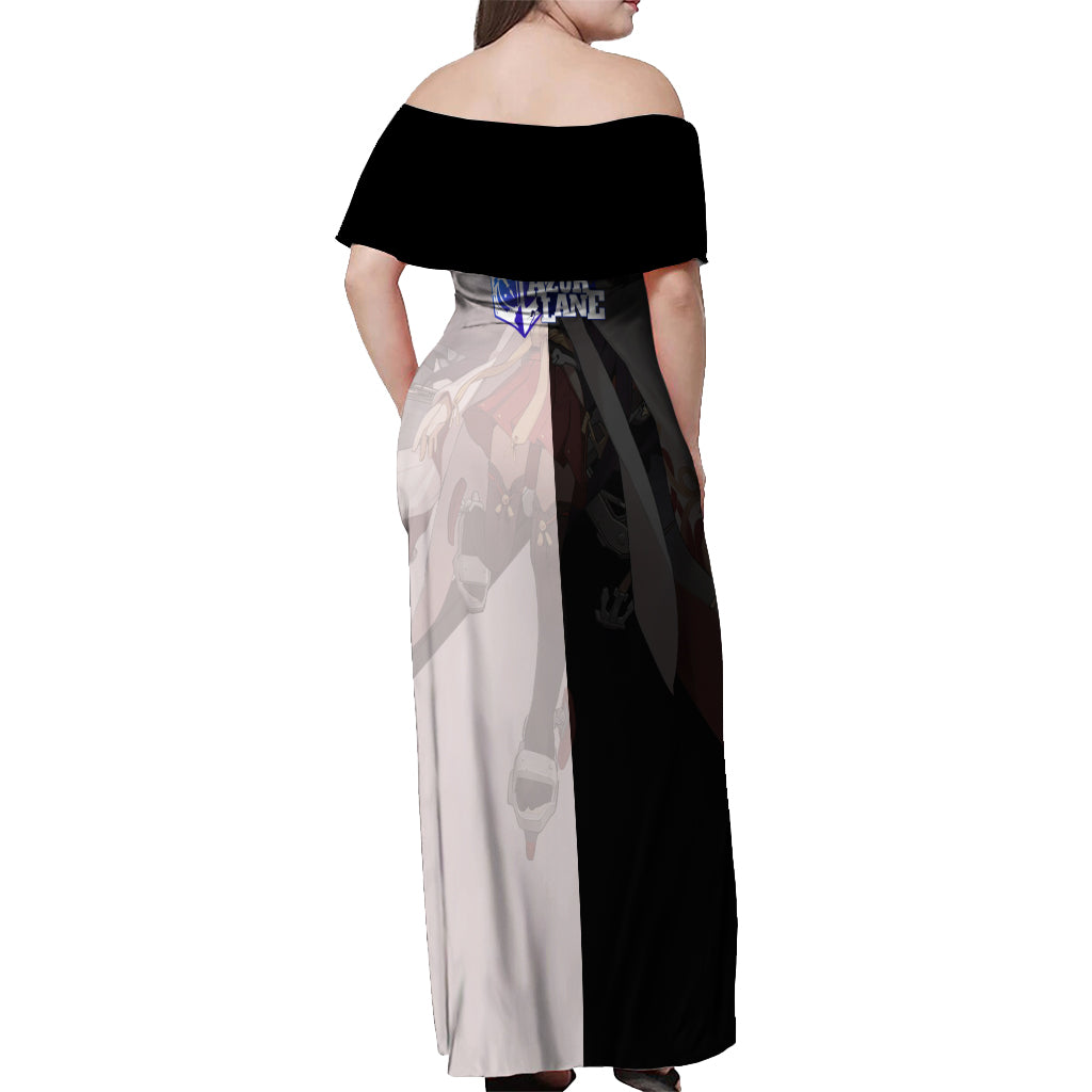 Nagato - Azur Lane Off Shoulder Maxi Dress Anime Game Style