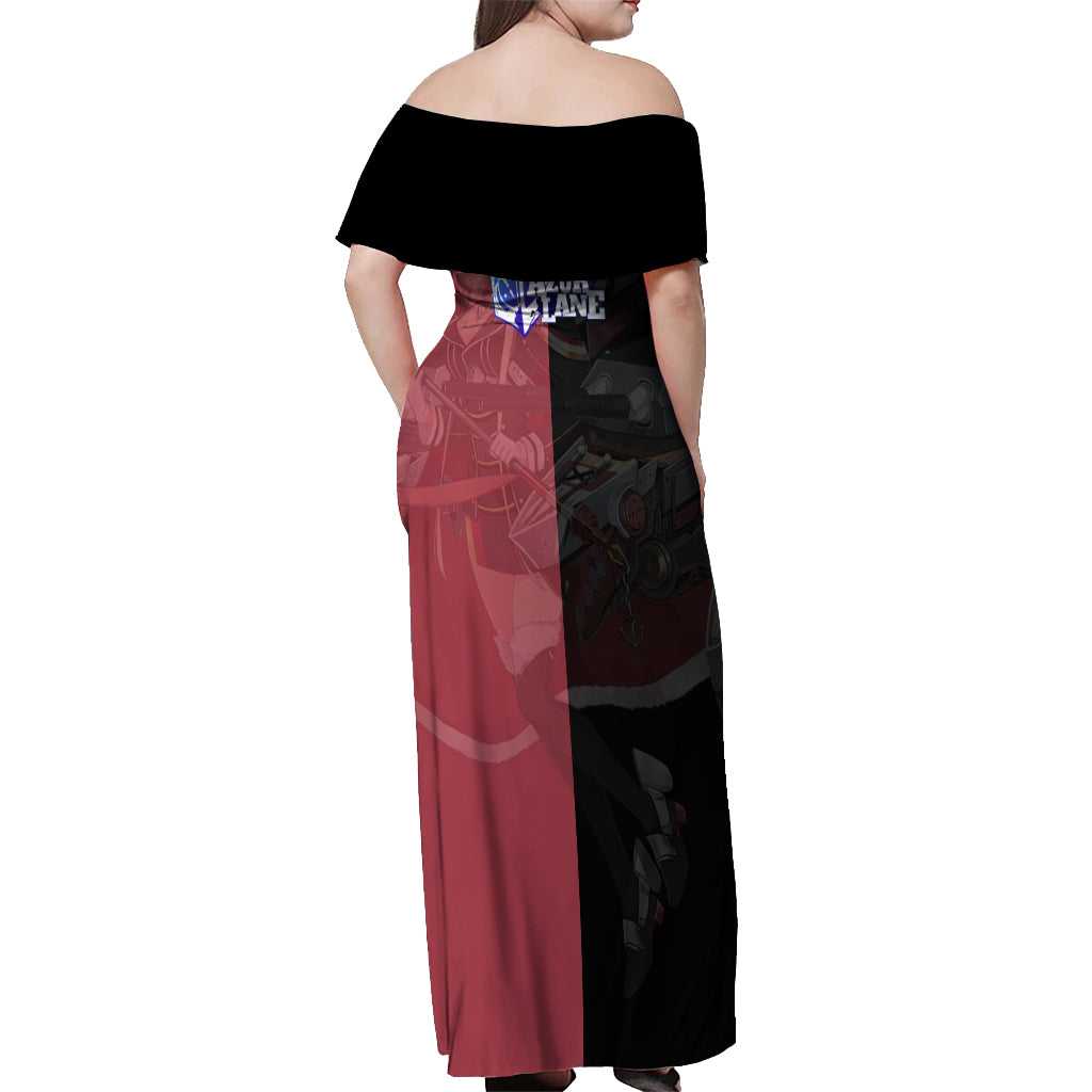 Bismarck - Azur Lane Off Shoulder Maxi Dress Anime Game Style