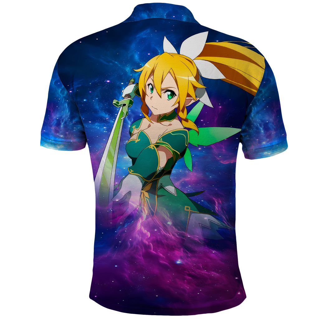 Leafa Polo Shirt Sword Art Galaxy Style