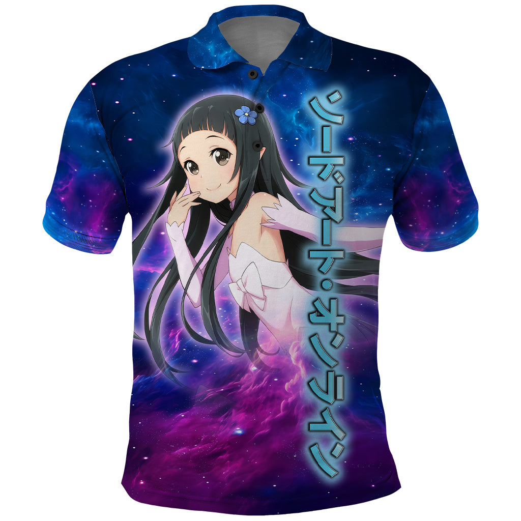 Yui Polo Shirt Sword Art Galaxy Style