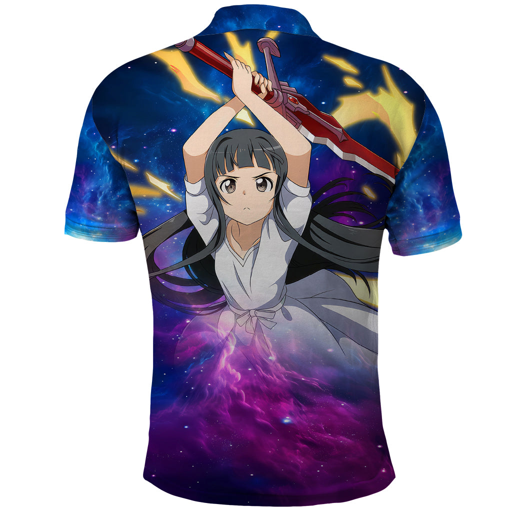 Yui Polo Shirt Sword Art Galaxy Style