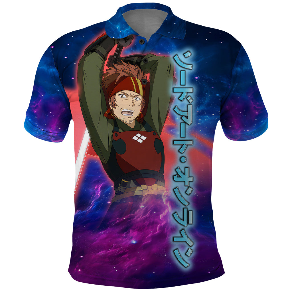 Klein Polo Shirt Sword Art Galaxy Style